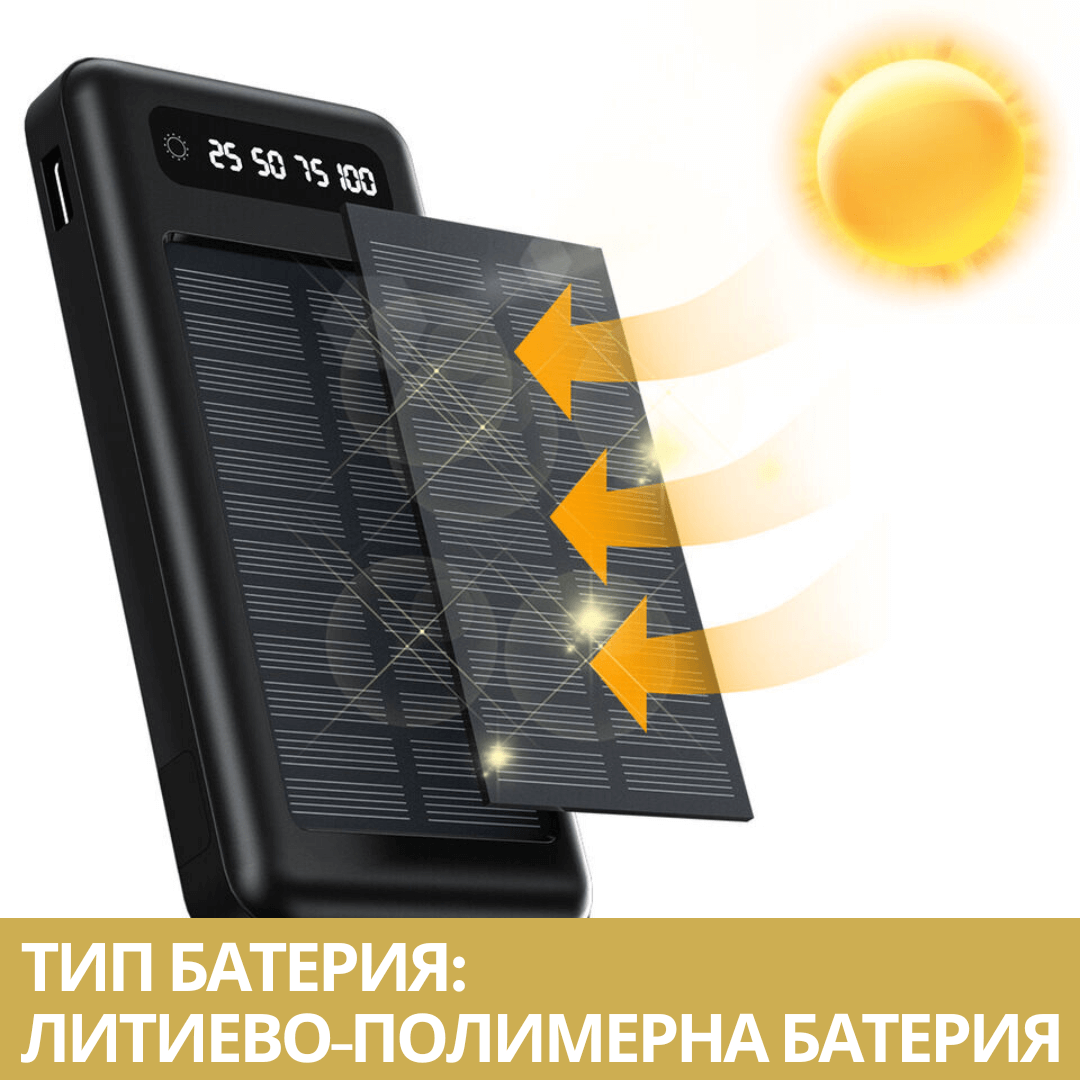 80000 mah Solar Външна Преносима Батерия